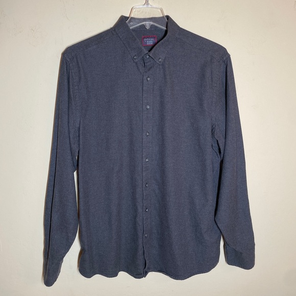 Untuck it Costanti  Mens Light Flannel Shirt Button Up Long Sleeve Gray - Picture 1 of 6